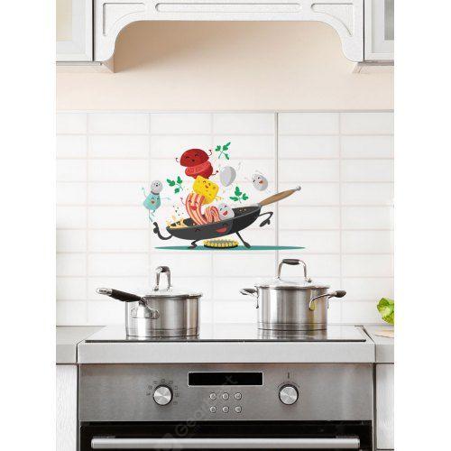 Cartoon Cook Print Wall Art Stickers