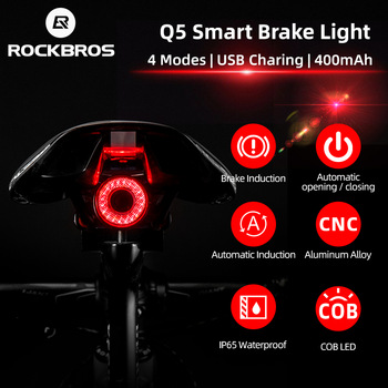 ROCKBROS Bicycle Smart Auto Brake Sensing Light